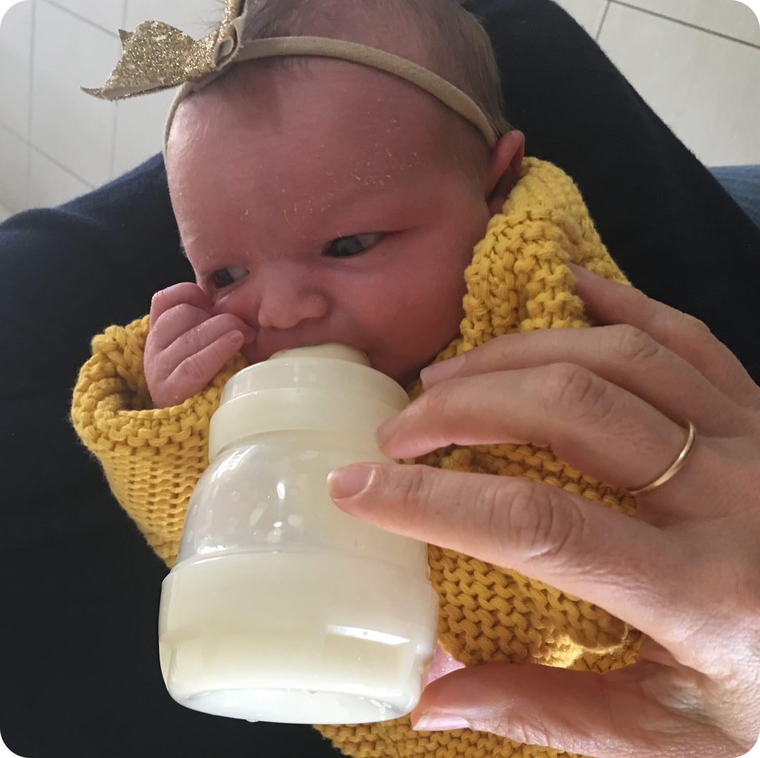 Young Baby Being Bottle Fed