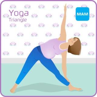 Pregnancy Yoga Triangle Illustration