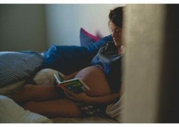 Pregnant Lady Reading