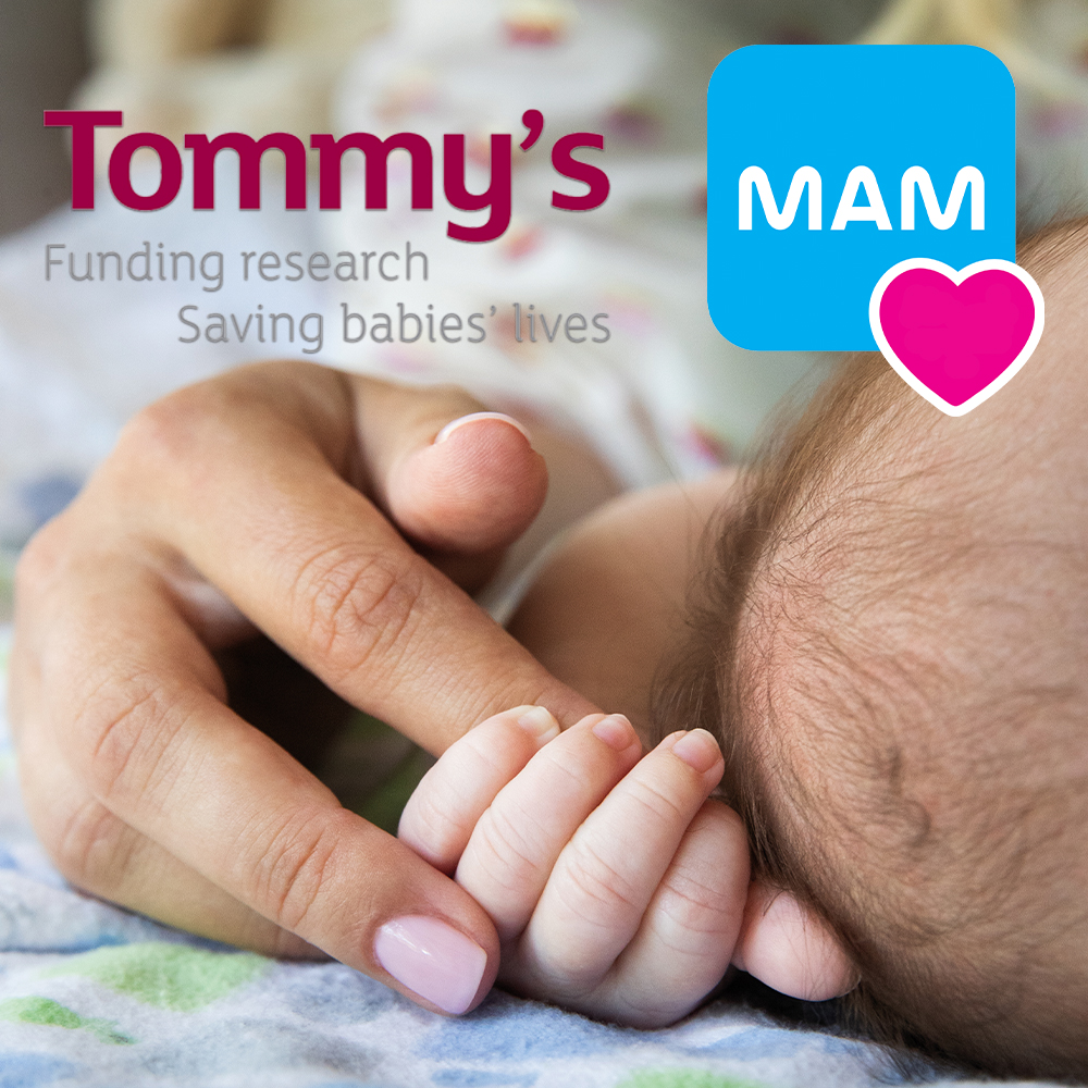 MAM & Tommy's partnership. Funding research, saving babies' lives